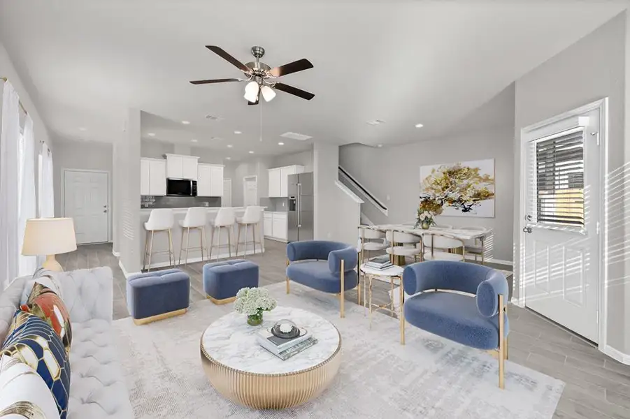 Furnished interior view inside a new home in Rollingbrook Estates, Baytown (Image 3).