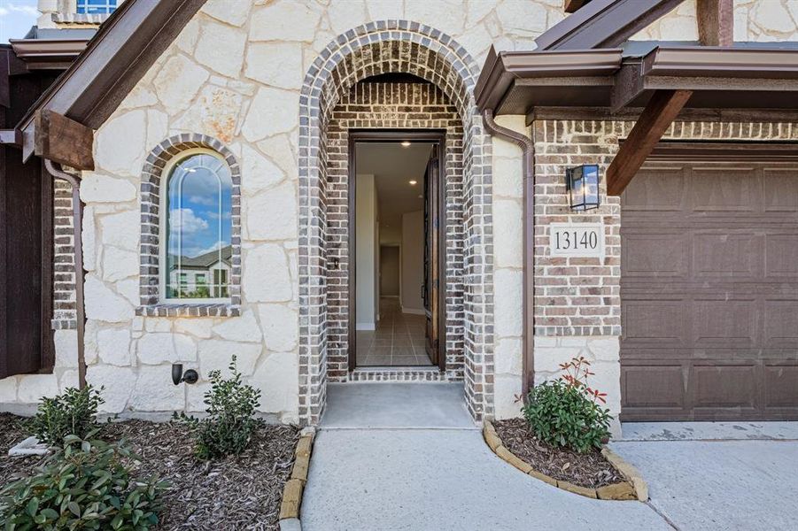 Exterior details and patio area of a home in Woodstone, Providence Village (Image 3). Exterior details and patio area of a home in Woodstone, Providence Village (Image 3).