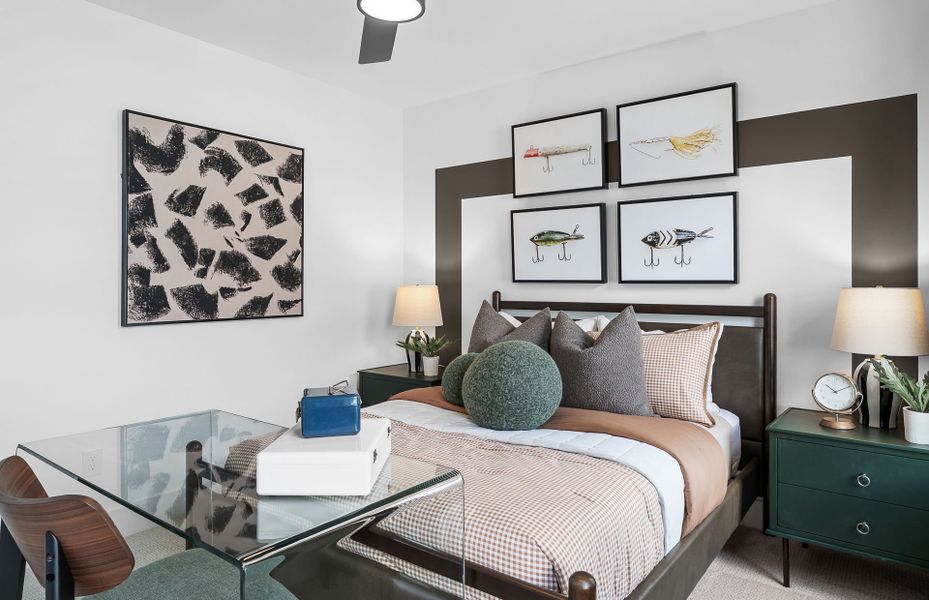 Representative furnished interior of a home built from the Newlyn by Pulte Homes in Amherst, McDonough (Image 14).
