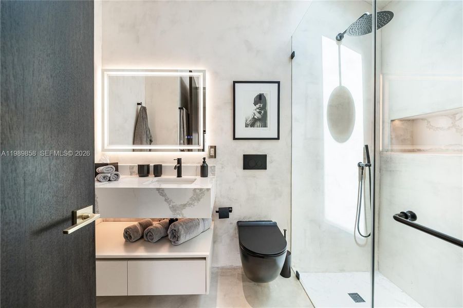 Furnished interior view inside a new home in , Miami (Image 36). Furnished interior view inside a new home in , Miami (Image 36).