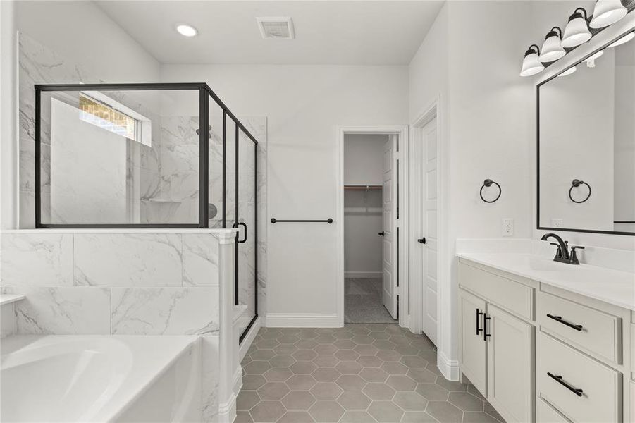 Furnished interior view inside a new home in Lovers Landing, Forney (Image 9). Furnished interior view inside a new home in Lovers Landing, Forney (Image 9).