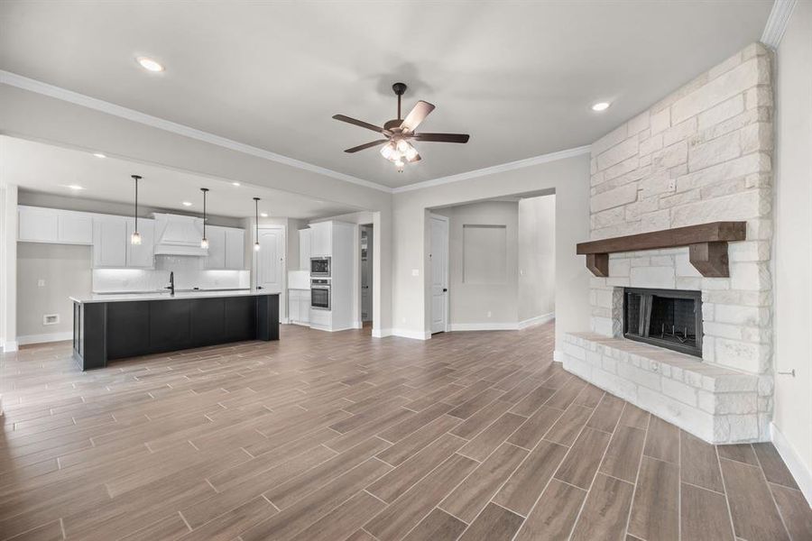 Furnished interior view inside a new home in Fannin Ranch, Leonard (Image 12). Furnished interior view inside a new home in Fannin Ranch, Leonard (Image 12).