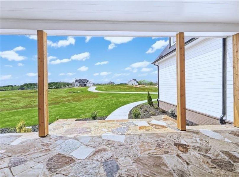 Exterior details and patio area of a home in , Rydal (Image 34).