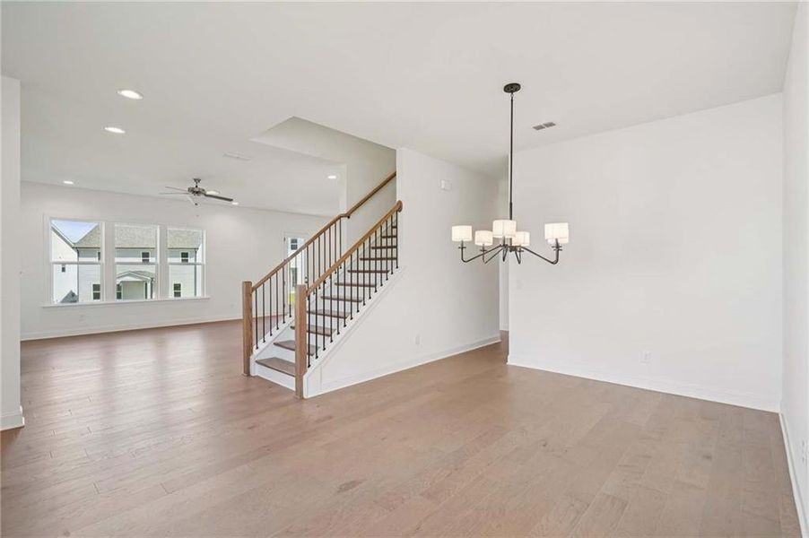 Spacious, unfurnished interior of a new home in East Harbor II at Chestatee, Dawsonville (Image 12).