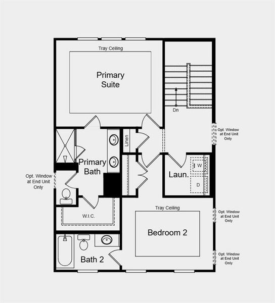 2D floor plan layout of this home in Chandler Run, Tucker, GA (Image 3).