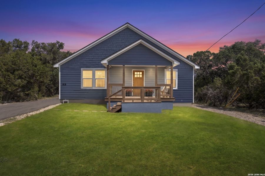 Exterior details and patio area of a home in , Bandera (Image 25).