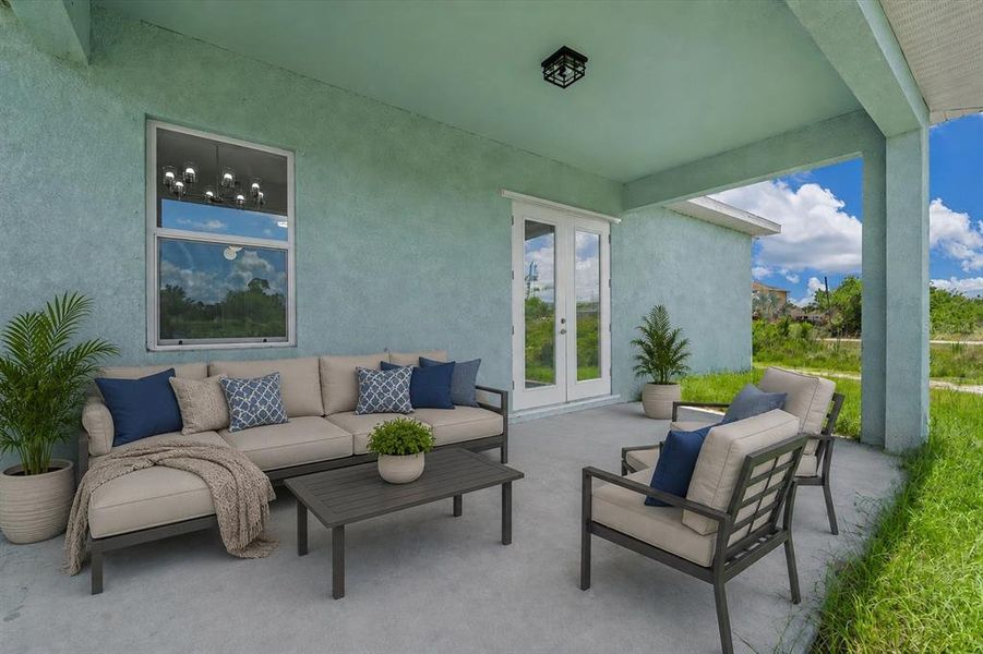 Exterior details and patio area of a home in , Lehigh Acres (Image 3).