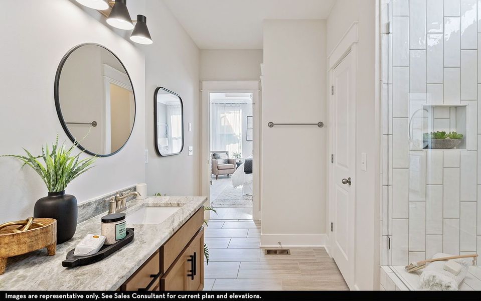 Furnished interior view inside a new home in McCain's Station, Gallatin (Image 14).