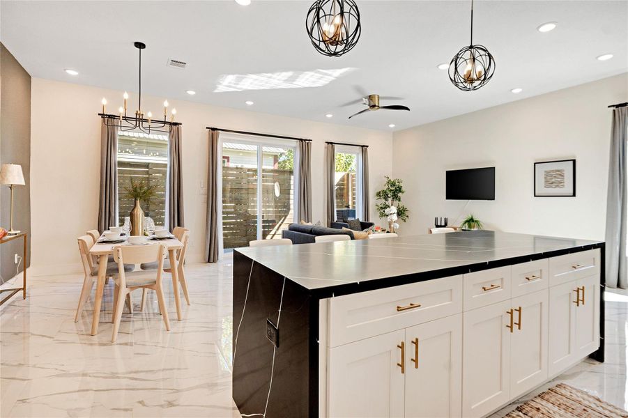 Furnished interior view inside a new home in , Houston (Image 30).