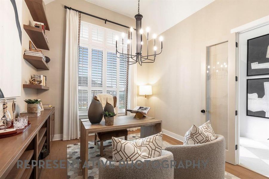 Furnished interior view inside a new home in Sandbrock Ranch, Aubrey (Image 6).