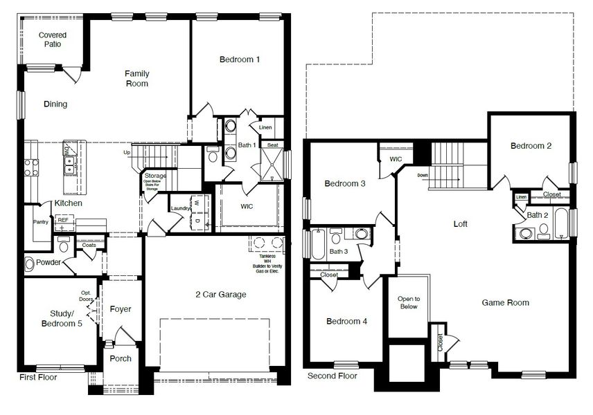 2D floor plan layout of this home in Parkerville Meadows, DeSoto, TX (Image 3). 2D floor plan layout of this home in Parkerville Meadows, DeSoto, TX (Image 3).
