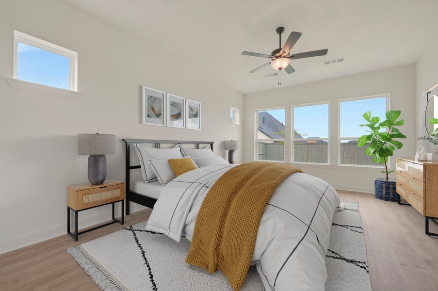 Furnished interior view inside a new home in Pecan Square – Classics, Northlake (Image 7).