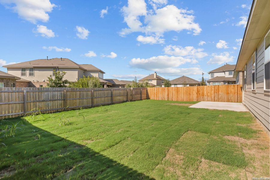 Exterior details and patio area of a home in Bricewood, San Antonio (Image 4).