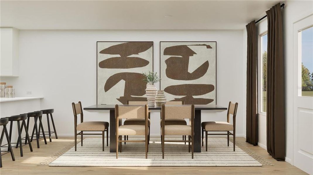 Furnished interior view inside a new home in Crosswinds, Haines City (Image 7).