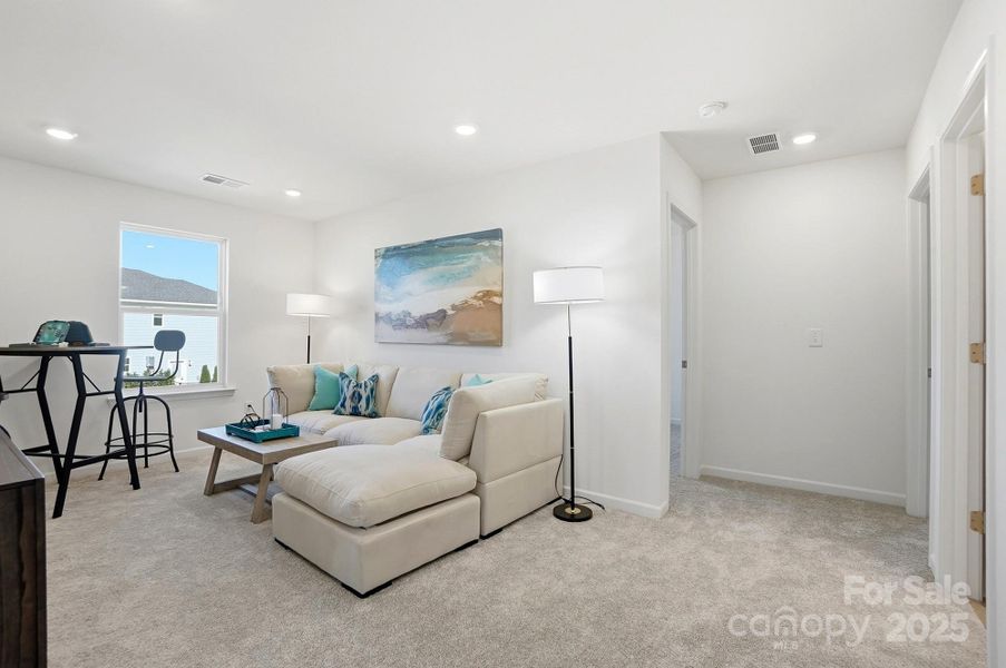 Furnished interior view inside a new home in Bellina, York (Image 6).