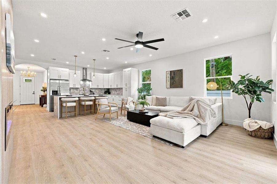 Furnished interior view inside a new home in , Tampa (Image 13).