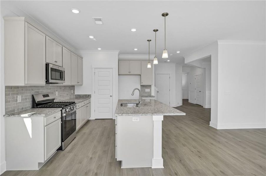 Furnished interior view inside a new home in Villas at Dawsonville, Dawsonville (Image 12).