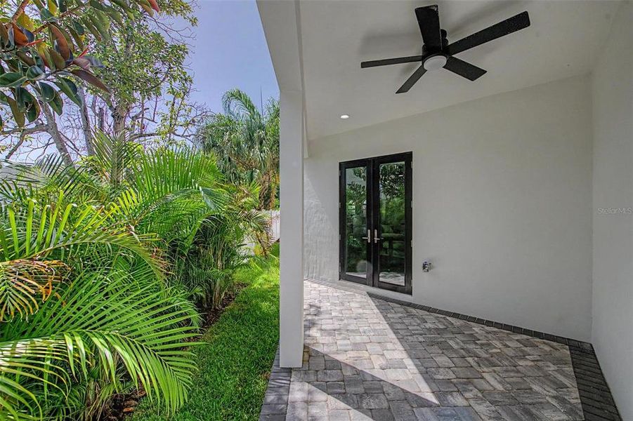 Exterior details and patio area of a home in , Tampa (Image 3). Exterior details and patio area of a home in , Tampa (Image 3).