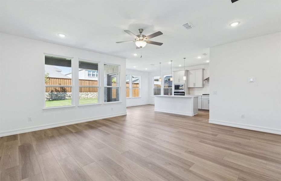Gathering room with view of main living areas