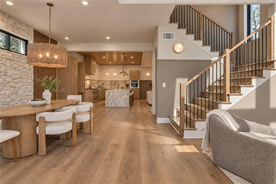 Furnished interior view inside a new home in , Atlanta (Image 11).
