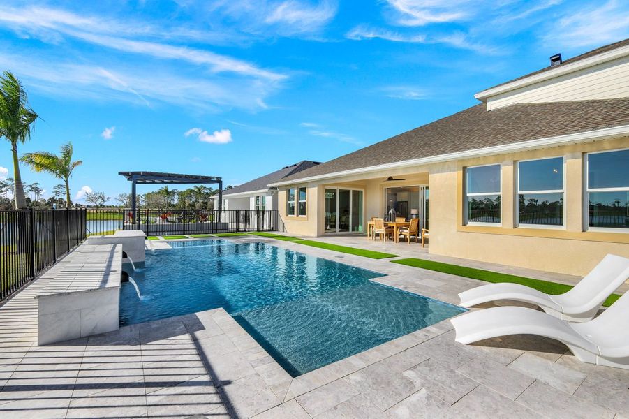 Representative exterior details of a home built from the Charlotte by William Ryan Homes in The Sanctuary – Royal Collection, Punta Gorda (Image 28). Representative exterior details of a home built from the Charlotte by William Ryan Homes in The Sanctuary – Royal Collection, Punta Gorda (Image 28).