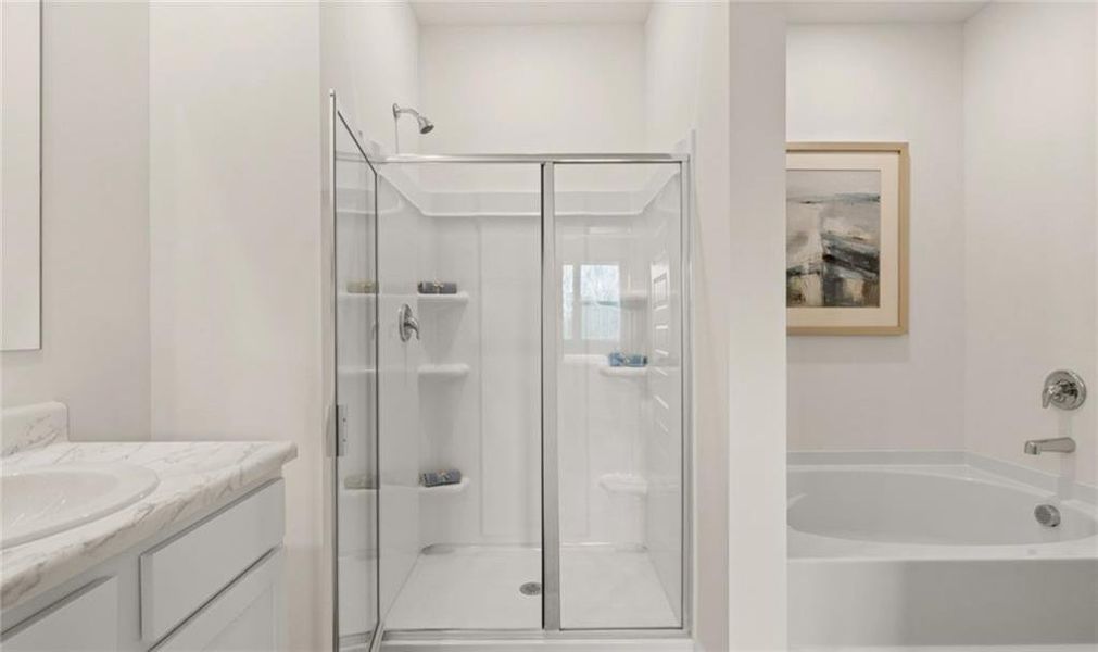 Furnished interior view inside a new home in Twin Lakes, Hoschton (Image 24).