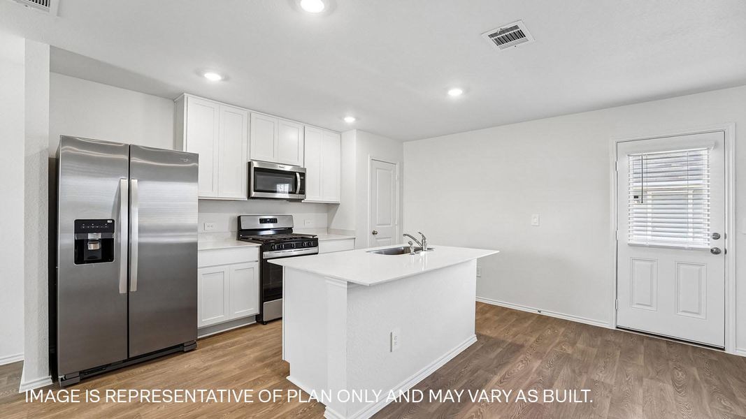 Furnished interior view inside a new home in Prairie Lakes, Buda (Image 6).