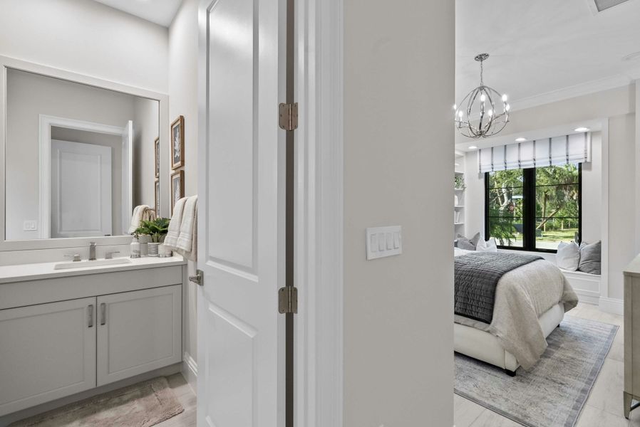 2D floor plan layout for the Seabreeze Grande by GHO Homes in Seaglass, Vero Beach, FL (Image 82).