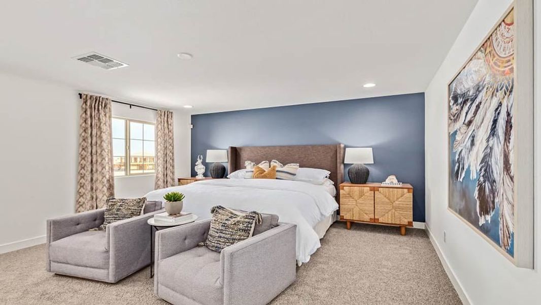 Representative furnished interior of a home built from the 45RM5 by Taylor Morrison in Rancho Mercado, Surprise (Image 18).