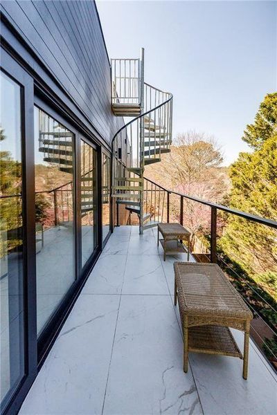 Exterior details and patio area of a home in , Marietta (Image 24).