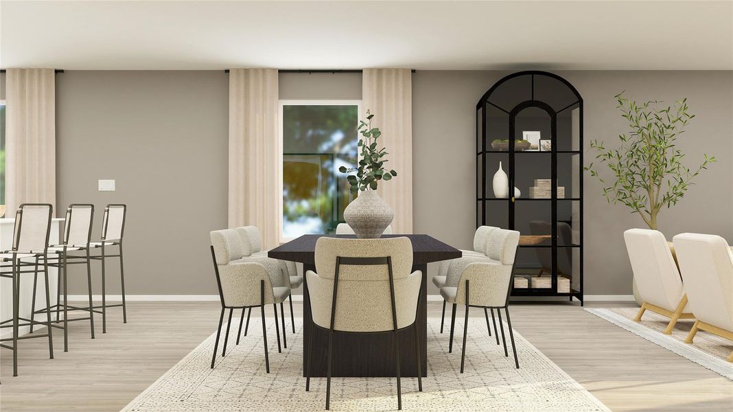 Furnished interior view inside a new home in Sunterra, Katy (Image 13).