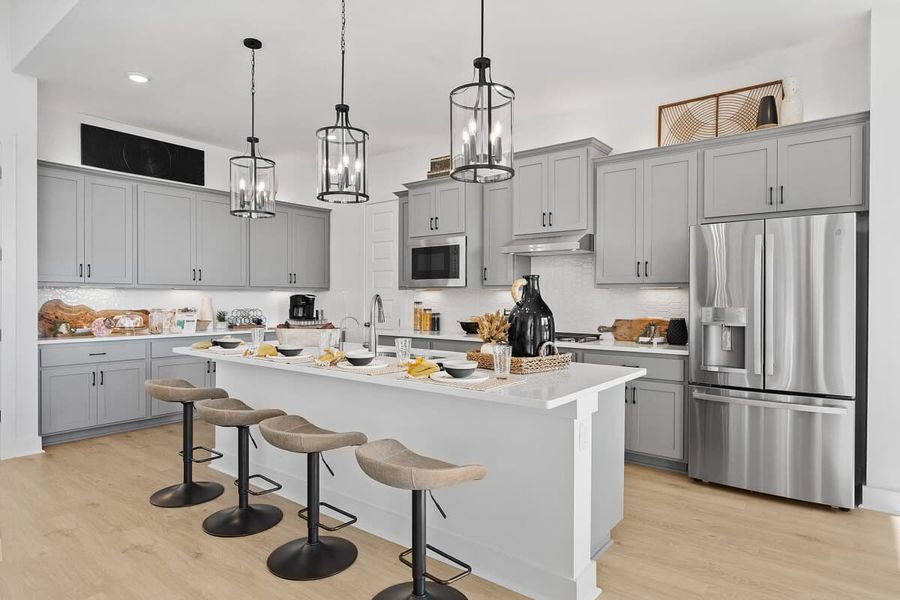 Furnished interior view inside a new home in Lariat, Liberty Hill (Image 14).