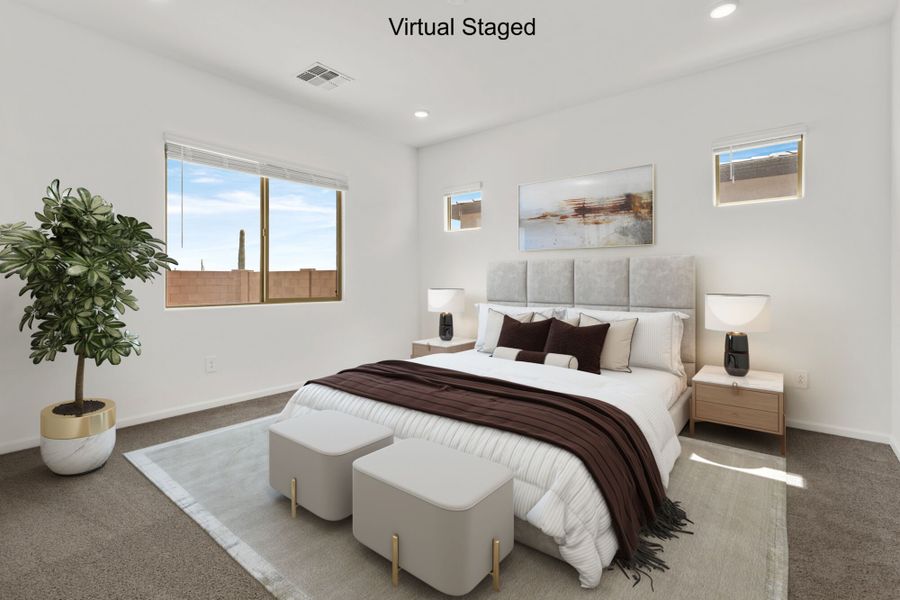 Furnished interior view inside a new home in Saguaro Reserve II, Marana (Image 8).