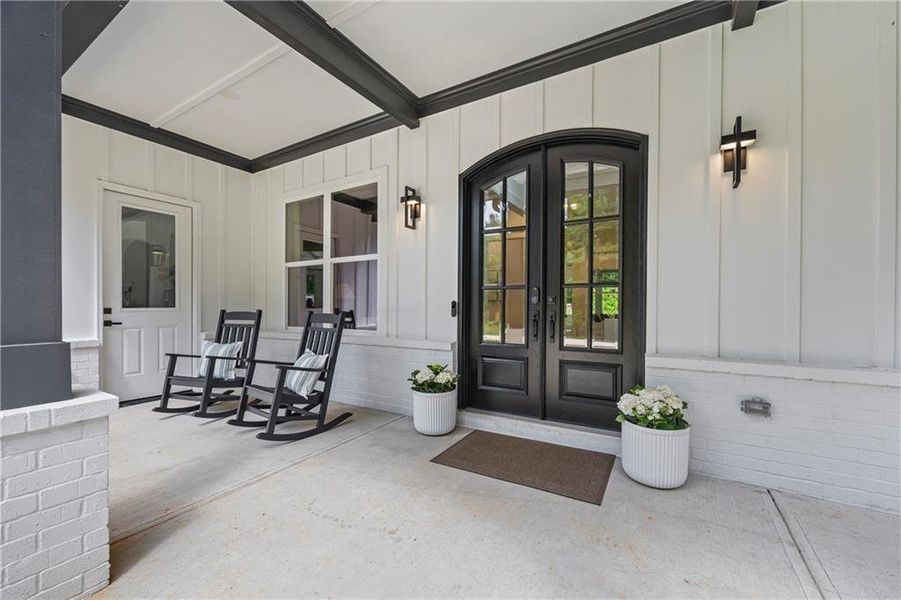 Exterior details and patio area of a home in , Hoschton (Image 4). Exterior details and patio area of a home in , Hoschton (Image 4).