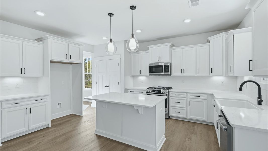 Furnished interior view inside a new home in The Wilds at Cedar Mountain, Asheville (Image 12).