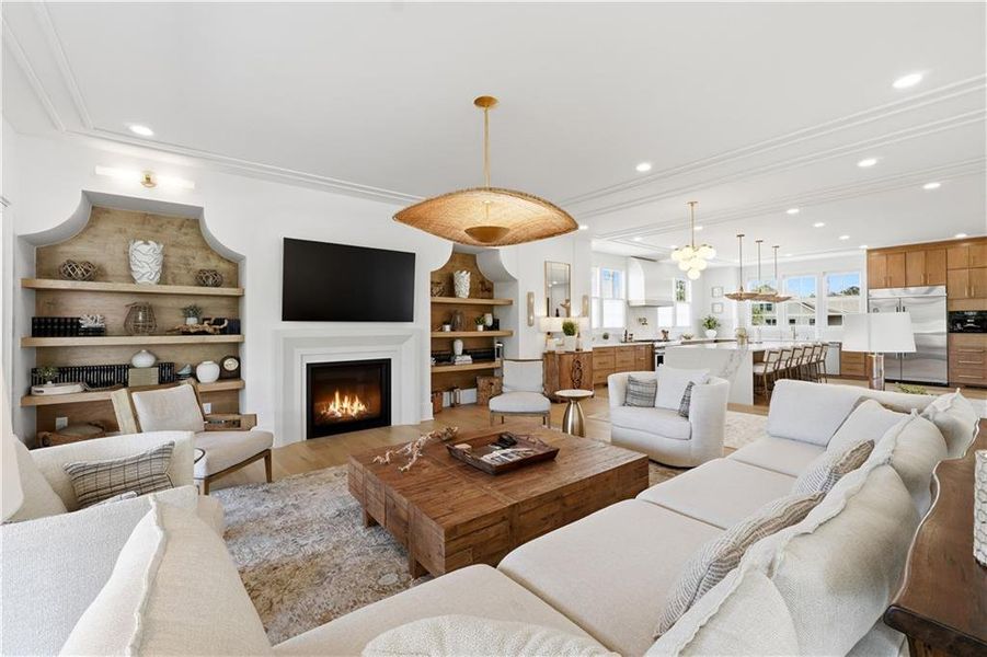 Furnished interior view inside a new home in Echo at Crabapple, Milton (Image 13).