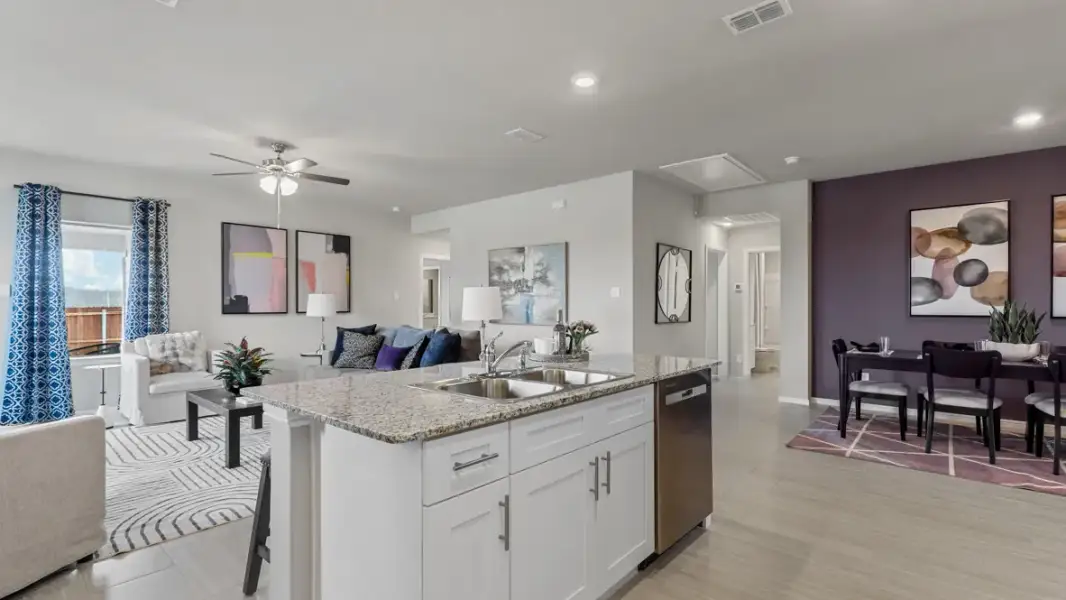 Furnished interior view inside a new home in Hadley Farms, Godley (Image 9).