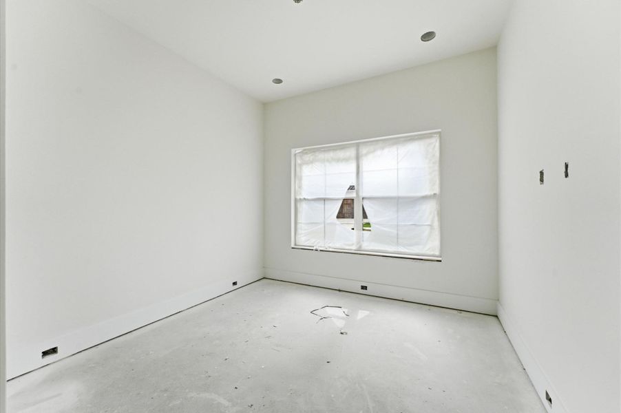 Guest suite or optional study on the first floor.