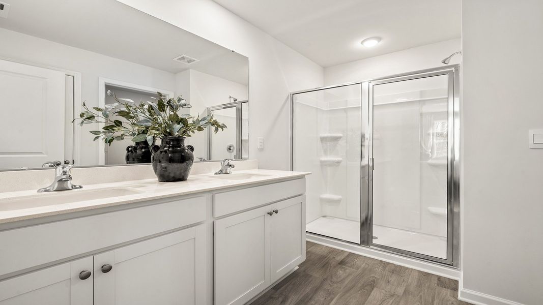 Representative furnished interior of a home built from the Belhaven by D.R. Horton in Middleton, Greensboro (Image 18).