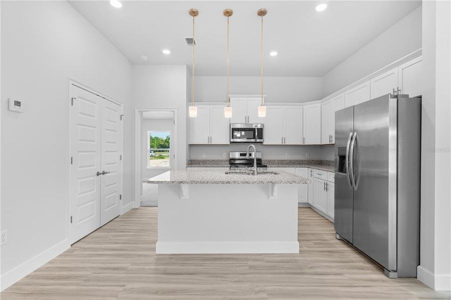 Furnished interior view inside a new home in Kirkland Farms, Alachua (Image 2). Furnished interior view inside a new home in Kirkland Farms, Alachua (Image 2).