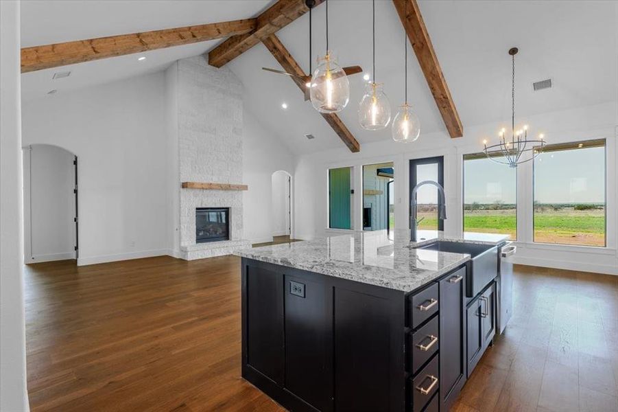 Furnished interior view inside a new home in , Godley (Image 15).