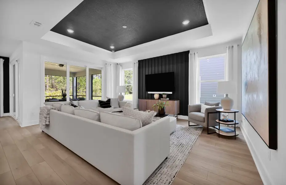 Representative furnished interior of a home built from the Mystique by Pulte Homes in Seminole Palms, Palm Coast (Image 5).