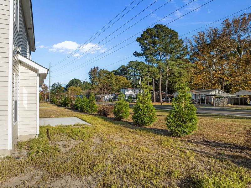 Exterior details and patio area of a home in Arbor Hills South, Greenville (Image 4). Exterior details and patio area of a home in Arbor Hills South, Greenville (Image 4).