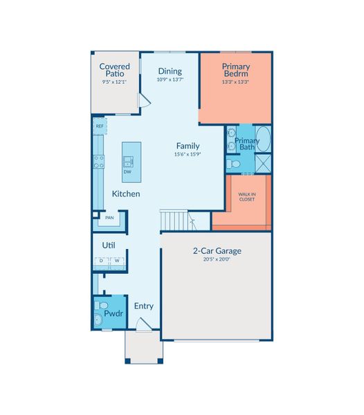 2D floor plan layout of this home in Sofi Lakes, Katy, TX (Image 2). 2D floor plan layout of this home in Sofi Lakes, Katy, TX (Image 2).