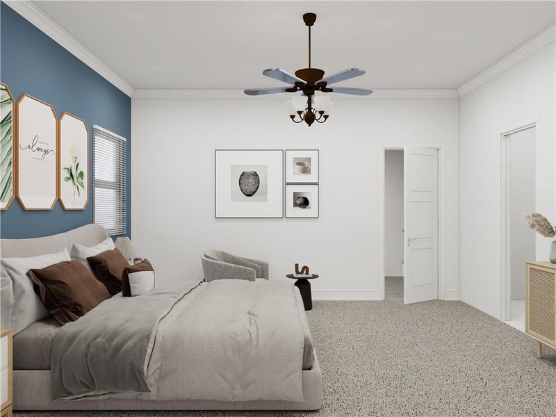 Furnished interior view inside a new home in , Cumming (Image 6).