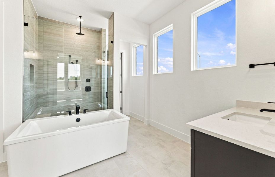 Furnished interior view inside a new home in Kuempel Estates, Pflugerville (Image 15).