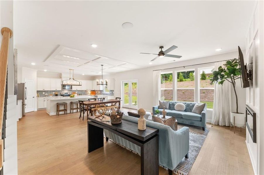 Furnished interior view inside a new home in , Buford (Image 7).