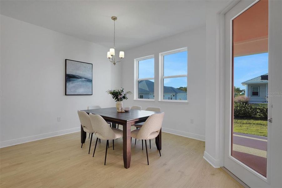 Furnished interior view inside a new home in Green Key Village, Lady Lake (Image 11).