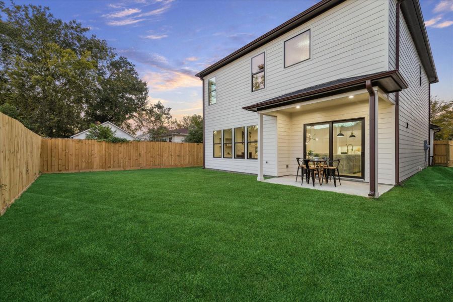 Exterior details and patio area of a home in , Houston (Image 3).