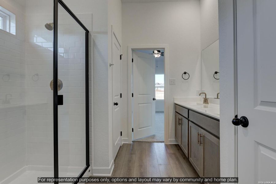 Furnished interior view inside a new home in Cordova Trails, Seguin (Image 4).
